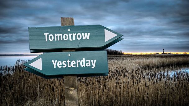 Zaloguj się jutro vs wczoraj - Zdjęcie, obraz