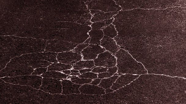 Fondo agrietado abstracto como base para cualquier diseño creativo. Cemento, patrón de fisura del suelo de asfalto. Textura de grieta. Textura de pared agrietada placa rota, líneas abstractas patrón angustiado fondo
 - Foto, Imagen