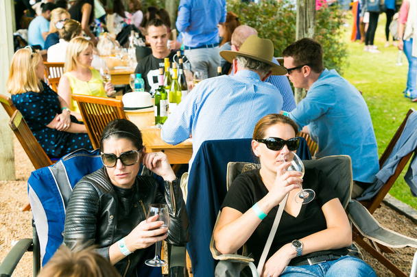 Johannesburg, South Africa - May 09 2015: Diverse People at an outdoor Food and Wine Festival - Φωτογραφία, εικόνα