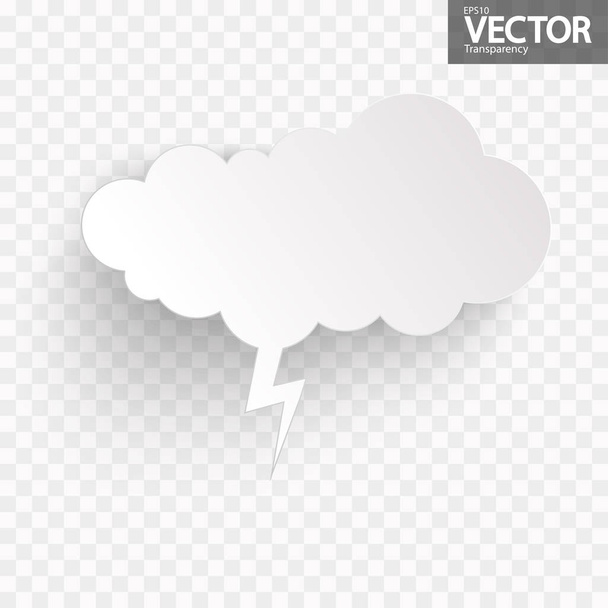illustrazione della bolla vocale con ombra che sembra adesivo con trasparenza nel file vettoriale
 - Vettoriali, immagini