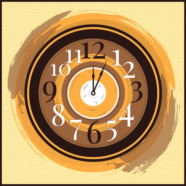 Vector vintage clock vector illustration  - Vector, Image