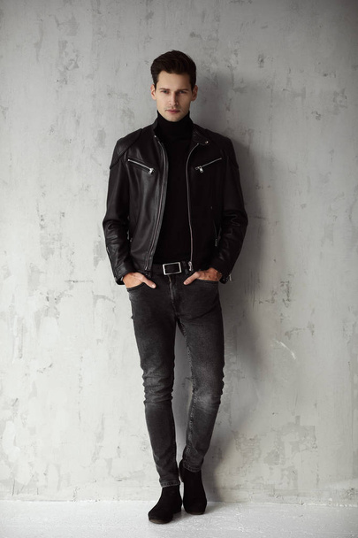 Handsome man in black outfit  - Photo, Image