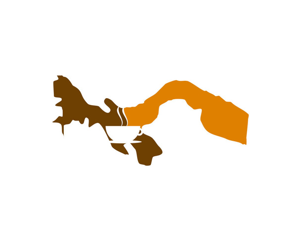 Panama Coffee Shop Logo ikonu šablony návrhu vektorové ilustrace - Vektor, obrázek
