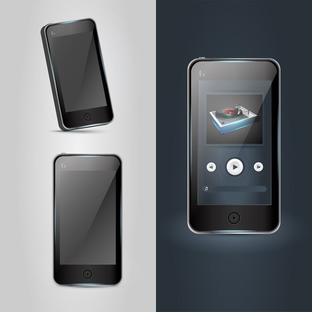 Піктограми мобільних телефонів, Векторні ілюстрації
  - Вектор, зображення