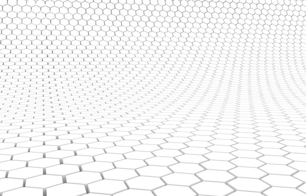 Duo tone hexagon 3D background texture. 3d rendering illustration. Futuristic abstract background. - Photo, Image