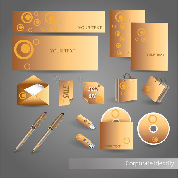 Selected Corporate Templates. Vector Illustration. - Διάνυσμα, εικόνα