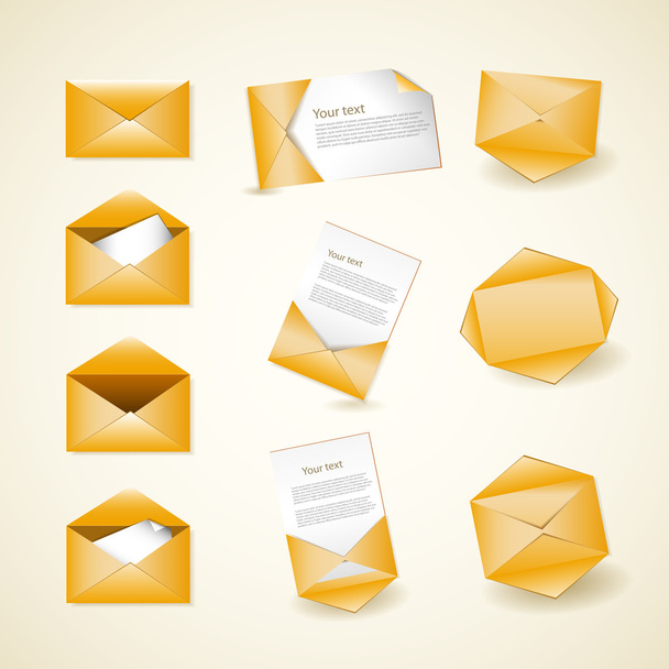 Envelope vector icons, vector illustration  - Vector, Image