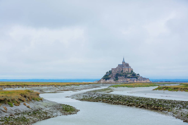 View of the Mont Saint Michel, Normandy France - Zdjęcie, obraz