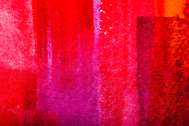Top view of red and pink brushstrokes with copy space - Foto, Bild
