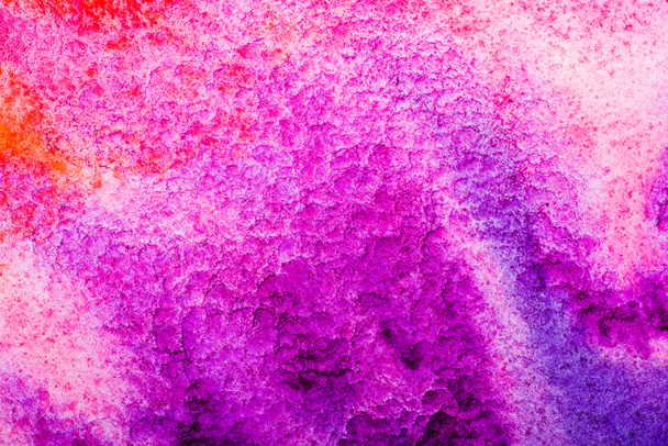 top view of pink watercolor spill with copy space  - Фото, зображення