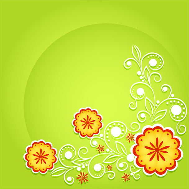 Vector floral background design - Vetor, Imagem