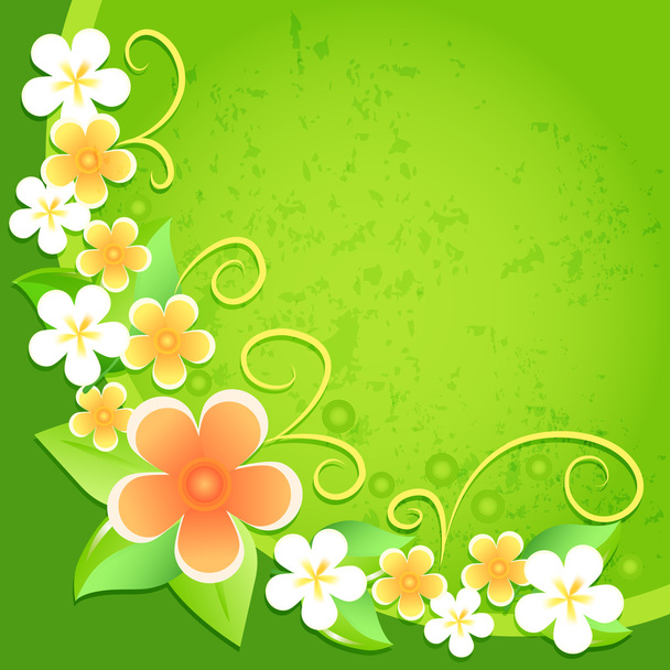 Vector floral background design - Vektör, Görsel