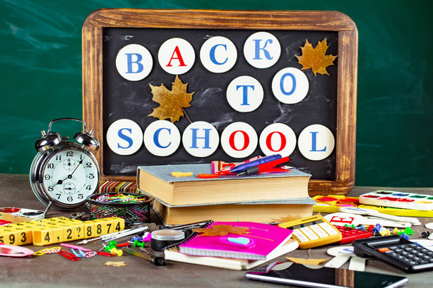 Back to school. School supplies for classes and lessons. - Photo, Image