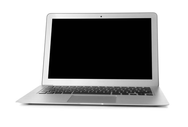 Modern laptop on white background - Photo, Image