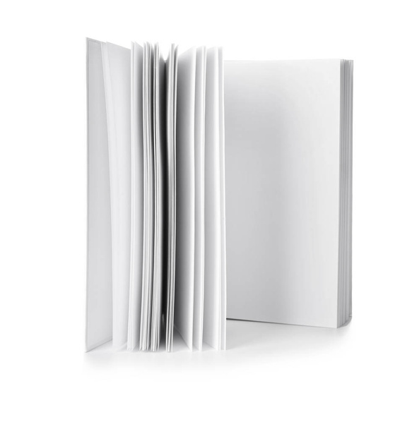 Book with blank pages on white background - Photo, Image