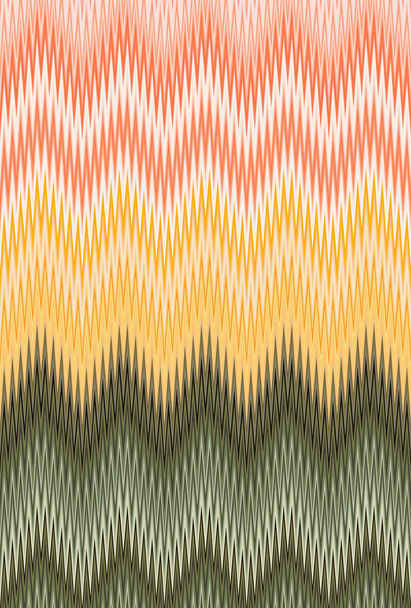 Vegetables concept, rainbow color. Chevron zigzag wave pattern abstract art background, color trends - Photo, Image