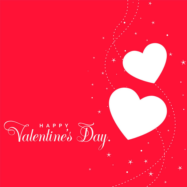 beautiful red valentines day hearts background - ベクター画像