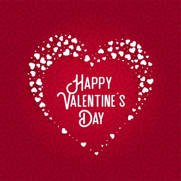 greeting card design for valentines day - Vector, Image