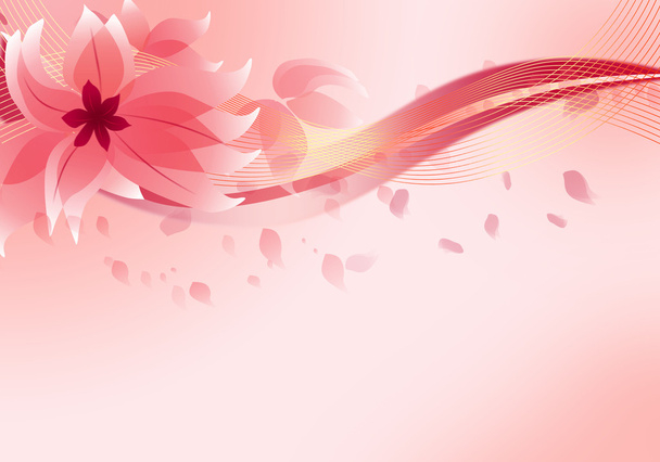 Fondo floral rosa. - Vector, Imagen