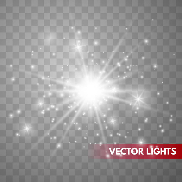輝く光の効果 - ベクター画像