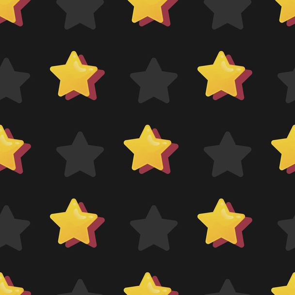 Stars seamless pattern - Vektör, Görsel