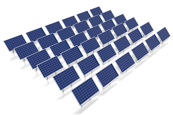 Concept panneaux solaires - Illustration 3D
 - Photo, image