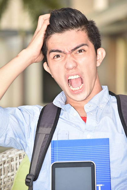 Stressed University Filipino Person - Foto, Bild