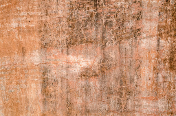 sárga barna piszkos penészes fal háttér grunge textúra - Fotó, kép