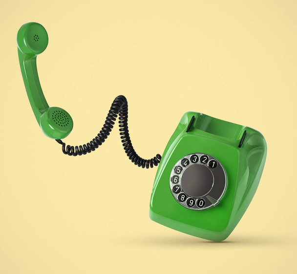 Telefono vintage su sfondo colorato
 - Foto, immagini