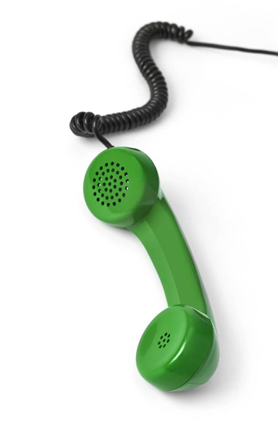 telefonní přijímač izolovaný na bílé - Fotografie, Obrázek
