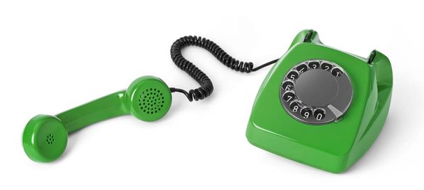 Vintage-Telefon isoliert auf weiß - Foto, Bild
