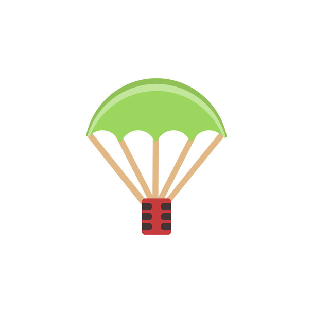 Parachute, weapon colored icon. Colored element of war, armour illustration. Premium quality graphic design icon. Signs and symbols icon for websites, web design, mobile app on white background - Vector, Image