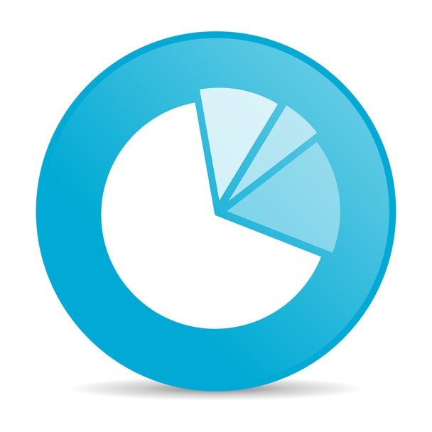 diagram blue circle web glossy icon - Fotografie, Obrázek