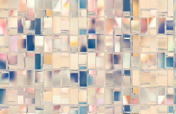 Abstract background illustration with repeated boxes pattern - Foto, Imagen