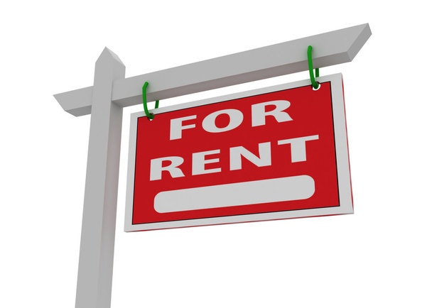red for rent sign - Photo, Image