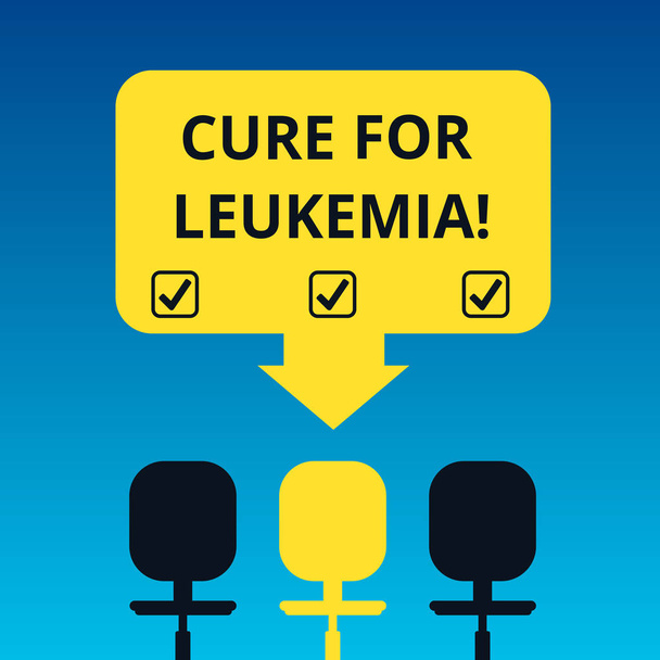 Käsiala tekstiä kirjallisesti Cure For Leukemia. Käsite tarkoittaa elinsiirron suuria annoksia kemoterapiaa tai säteilyä Tyhjä Space Color Arrow osoittaa johonkin kolmesta pyörätuolista kuva
. - Valokuva, kuva