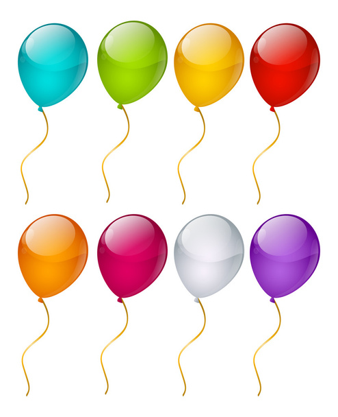 Satz Luftballons - Vektor, Bild