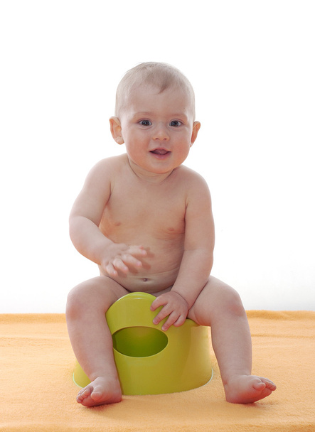 Baby boy on the potty - Фото, изображение