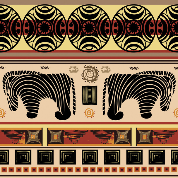 African zebra pattern - Vektor, obrázek