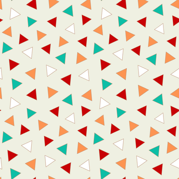 Seamless abstract geometric pattern with the image of triangles. - Vektör, Görsel