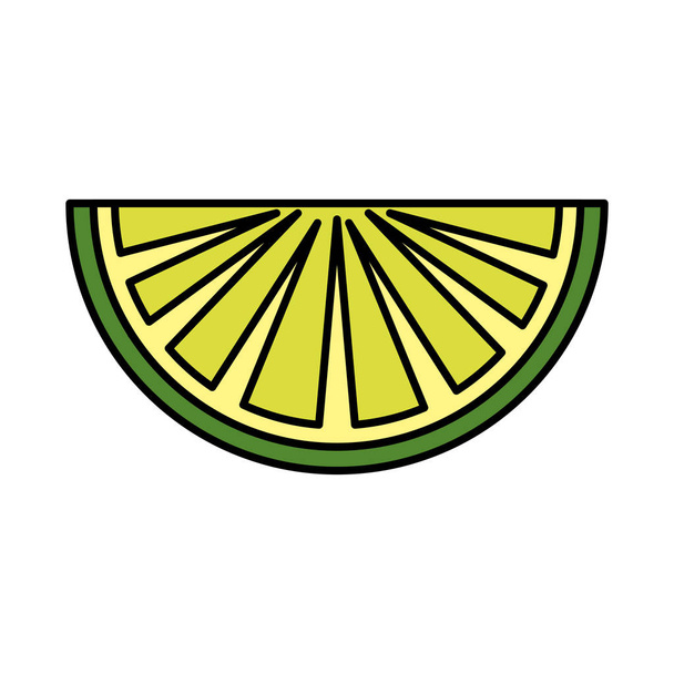 lemon citrus fruit icon vector illustration design - Vector, Image