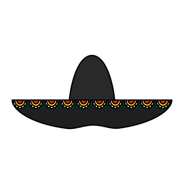 мексиканська культура капелюхів Маріачі Векторний дизайн ілюстрації
 - Вектор, зображення