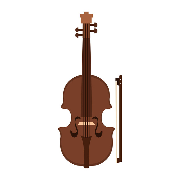 klasické Violoncellový nástroje ikonu vektorové ilustrace design - Vektor, obrázek