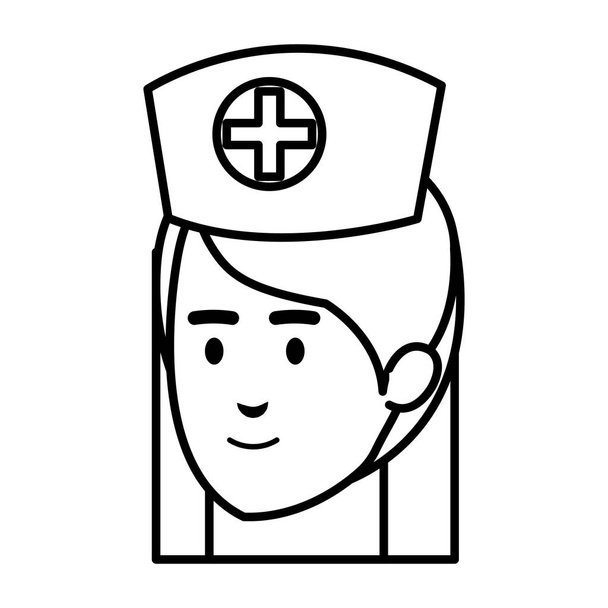 προϊσταμένη νοσοκόμα ιατρικού χαρακτήρα διανυσματικά εικονογράφηση σχεδιασμός - Διάνυσμα, εικόνα