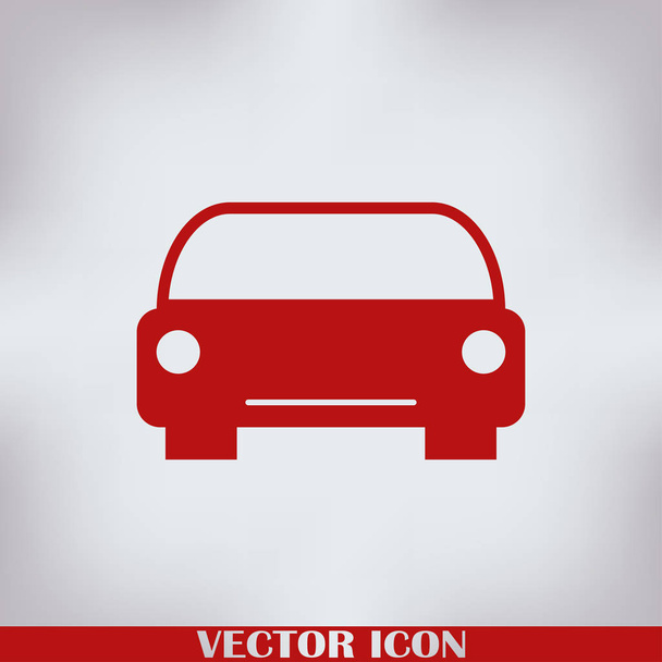 ベクトル車アイコンをフラット - ベクター画像