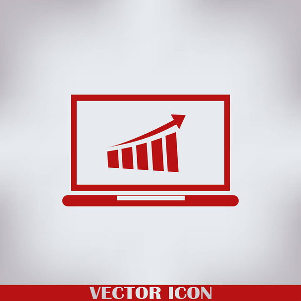 Laptop profit concept. Vector Illustration - Vector, Image