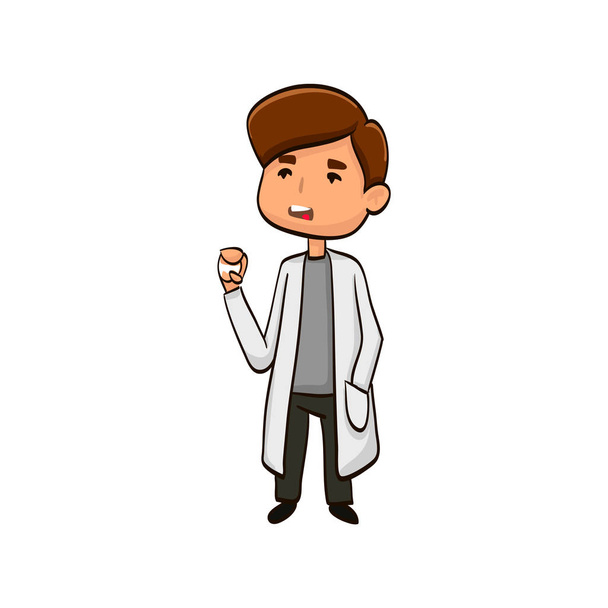 cartoon man professional specialist doctor - ベクター画像