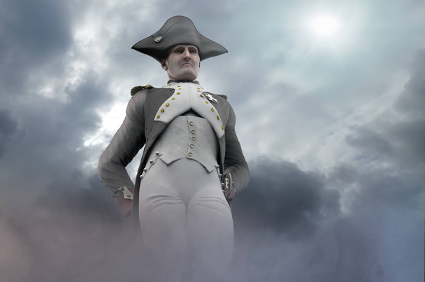 Napoleão Bonaparte, líder militar e estadista do século XVIII tornar 3d
 - Foto, Imagem