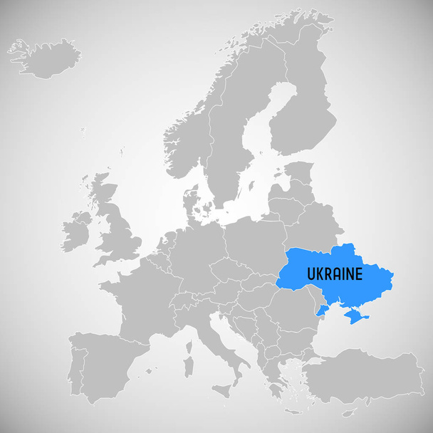 Ukrajina - mapy země - ilustrace - Fotografie, Obrázek