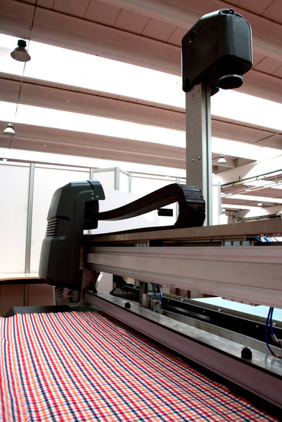 CNC gép vágására szövet, textil és bőr - Fotó, kép